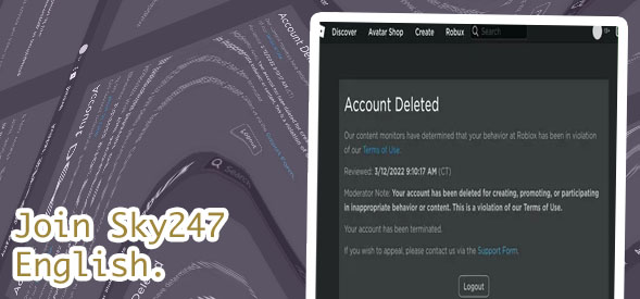 Sky247 delete account
